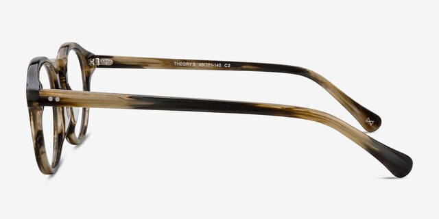 Theory Macchiato AcetateEyeglass Frames from EyeBuyDirect, Side View