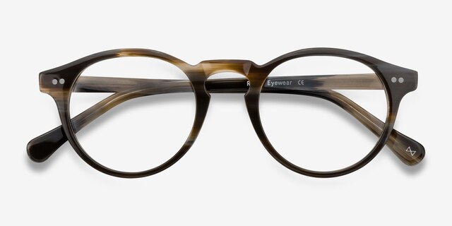 Theory Macchiato AcetateEyeglass Frames from EyeBuyDirect, Closed View