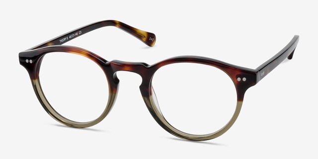 Theory Cafe Glace AcetateEyeglass Frames from EyeBuyDirect, Angle View