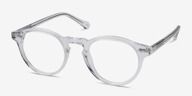 Theory Clear AcetateEyeglass Frames from EyeBuyDirect, Angle View