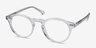 Theory Clear AcetateEyeglass Frames from EyeBuyDirect, Angle View