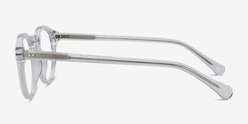 Theory Transparent Acétate Montures de lunettes de vue d'EyeBuyDirect, Vue de Côté