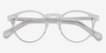 Theory Clear AcetateEyeglass Frames from EyeBuyDirect, Closed View