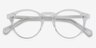 Theory Clear AcetateEyeglass Frames from EyeBuyDirect, Closed View