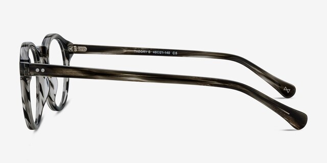 Theory Cafe Noir AcetateEyeglass Frames from EyeBuyDirect, Side View