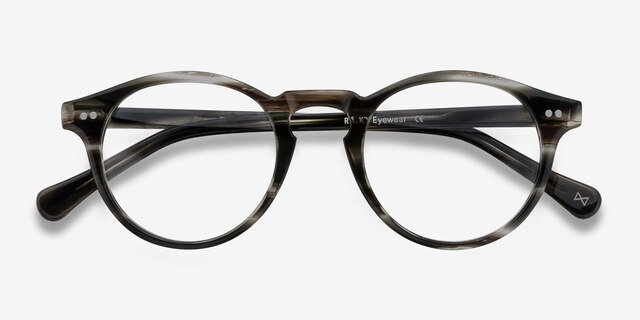 Theory Cafe Noir AcetateEyeglass Frames from EyeBuyDirect, Closed View