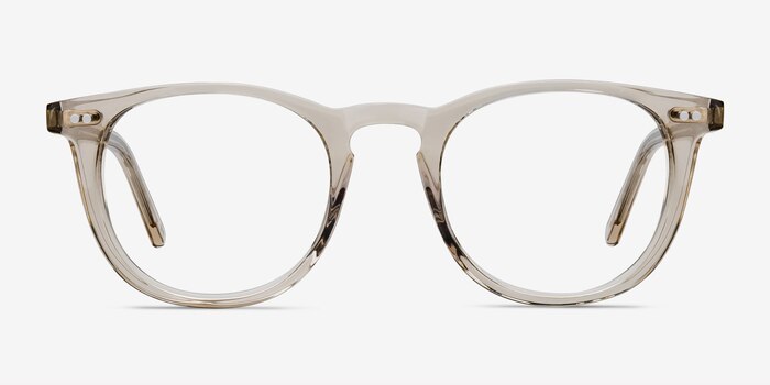 Aurora Champagne Acetate Eyeglass Frames from EyeBuyDirect