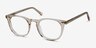 Aurora Champagne AcetateEyeglass Frames from EyeBuyDirect, Angle View