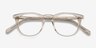 Aurora Champagne AcetateEyeglass Frames from EyeBuyDirect, Closed View