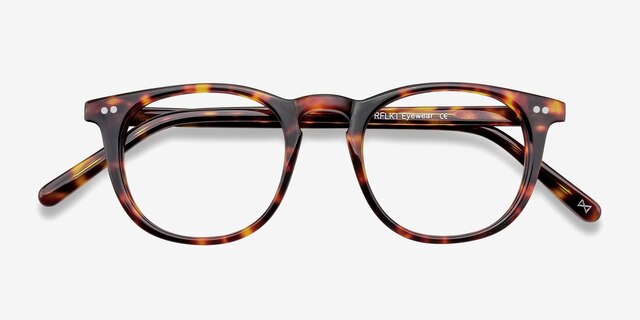 Aurora Warm Tortoise AcetateEyeglass Frames from EyeBuyDirect, Closed View