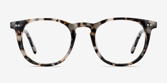 Aurora Flecked Ivory AcetateEyeglass Frames from EyeBuyDirect, Front View