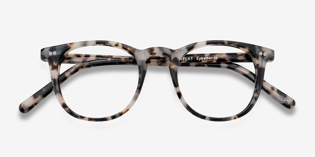 Aurora Flecked Ivory AcetateEyeglass Frames from EyeBuyDirect, Closed View