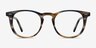 Aurora Striped AcetateEyeglass Frames from EyeBuyDirect, Front View