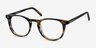 Aurora Striped AcetateEyeglass Frames from EyeBuyDirect, Angle View