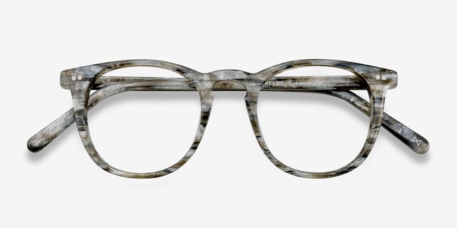 Aurora Stone AcetateEyeglass Frames from EyeBuyDirect, Closed View