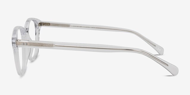 Lucid Transparent AcétateMontures de lunettes de vue d'EyeBuyDirect, Vue de Côté