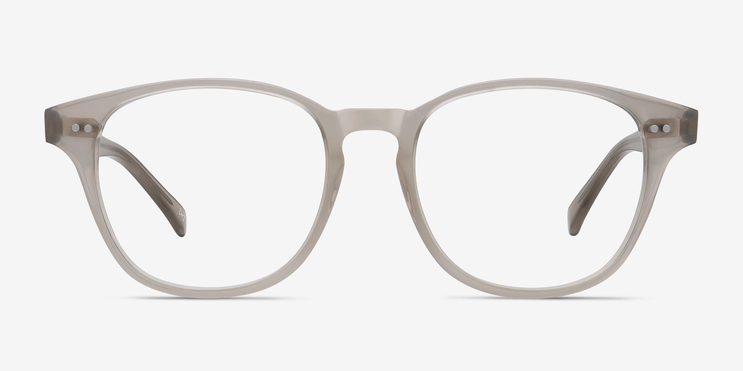 Lucid Square Clear Gray Full Rim Eyeglasses Eyebuydirect 