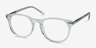 Aura Clear Jade AcétateMontures de lunettes de vue d'EyeBuyDirect, Vue d'Angle
