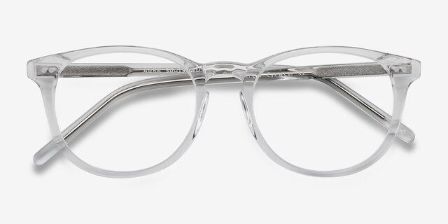 Aura Translucent AcétateMontures de lunettes de vue d'EyeBuyDirect, Vue Rapprochée