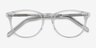 Aura Translucent AcétateMontures de lunettes de vue d'EyeBuyDirect, Vue Rapprochée
