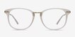 Cosmo White Plastic, MetalEyeglass Frames from EyeBuyDirect, Front View