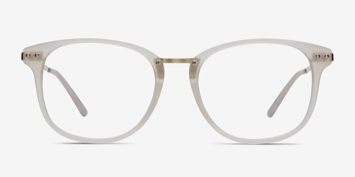 Cosmo Blanche Plastic-metal Montures de lunettes de vue d'EyeBuyDirect