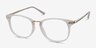 Cosmo Blanche Plastic-metalMontures de lunettes de vue d'EyeBuyDirect, Vue d'Angle