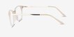 Cosmo White Plastic, MetalEyeglass Frames from EyeBuyDirect, Side View
