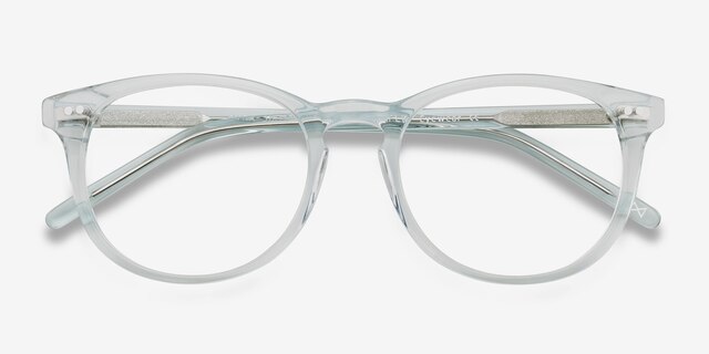 Aura Celeste AcetateEyeglass Frames from EyeBuyDirect, Closed View