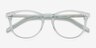 Aura Celeste AcetateEyeglass Frames from EyeBuyDirect, Closed View