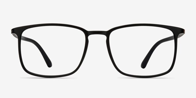 Structure Black PlasticEyeglass Frames from EyeBuyDirect, Front View