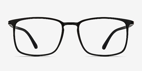 Structure Black Plastic Eyeglass Frames