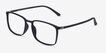 Structure Black PlasticEyeglass Frames from EyeBuyDirect, Angle View