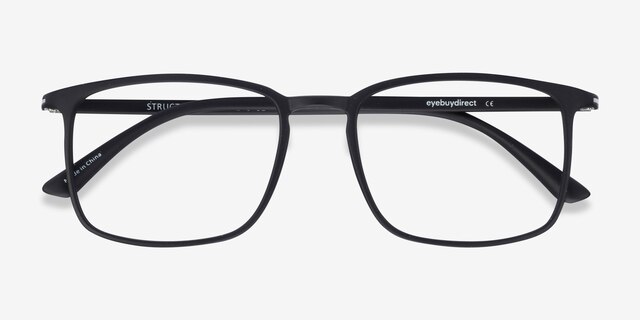 Structure Black PlasticEyeglass Frames from EyeBuyDirect, Closed View