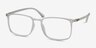 Structure Frosted Clear PlasticEyeglass Frames from EyeBuyDirect, Angle View