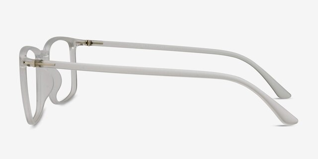 Structure Frosted Clear PlasticEyeglass Frames from EyeBuyDirect, Side View