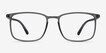 Structure Clear Gray PlasticEyeglass Frames from EyeBuyDirect, Front View