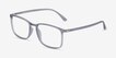 Structure Clear Gray PlasticEyeglass Frames from EyeBuyDirect, Angle View