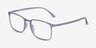 Structure Clear Gray PlasticEyeglass Frames from EyeBuyDirect, Angle View