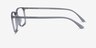 Structure Clear Gray PlasticEyeglass Frames from EyeBuyDirect, Side View