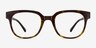 Flashback Honey Tortoise PlasticEyeglass Frames from EyeBuyDirect, Front View