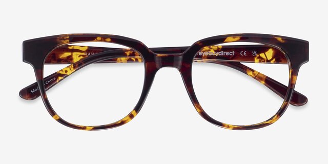 Flashback Honey Tortoise PlasticEyeglass Frames from EyeBuyDirect, Closed View