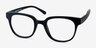 Flashback Matte Black PlasticEyeglass Frames from EyeBuyDirect, Angle View