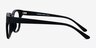 Flashback Matte Black PlasticEyeglass Frames from EyeBuyDirect, Side View