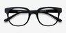 Flashback Matte Black PlasticEyeglass Frames from EyeBuyDirect, Closed View