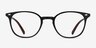 Hubris Matte Black PlasticEyeglass Frames from EyeBuyDirect, Front View