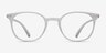 Hubris Matte Clear PlastiqueMontures de lunettes de vue d'EyeBuyDirect, Vue de Face