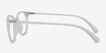 Hubris Matte Clear PlasticEyeglass Frames from EyeBuyDirect, Side View