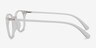 Hubris Matte Clear PlastiqueMontures de lunettes de vue d'EyeBuyDirect, Vue de Côté
