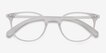 Hubris Matte Clear PlasticEyeglass Frames from EyeBuyDirect, Closed View
